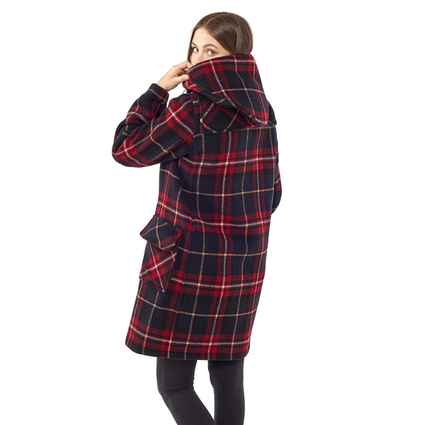 Women's Classic Fit Duffle Coat Burgundy