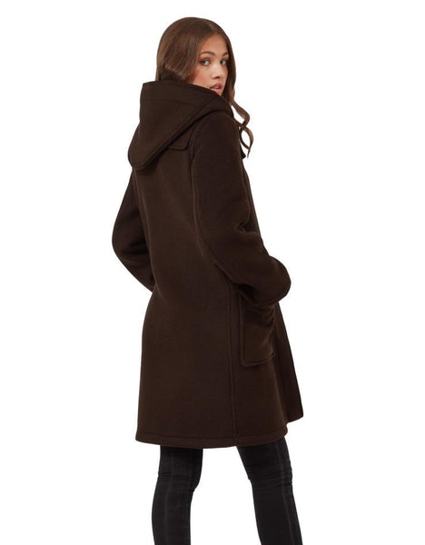 Women's wool duffle sale coat with hood