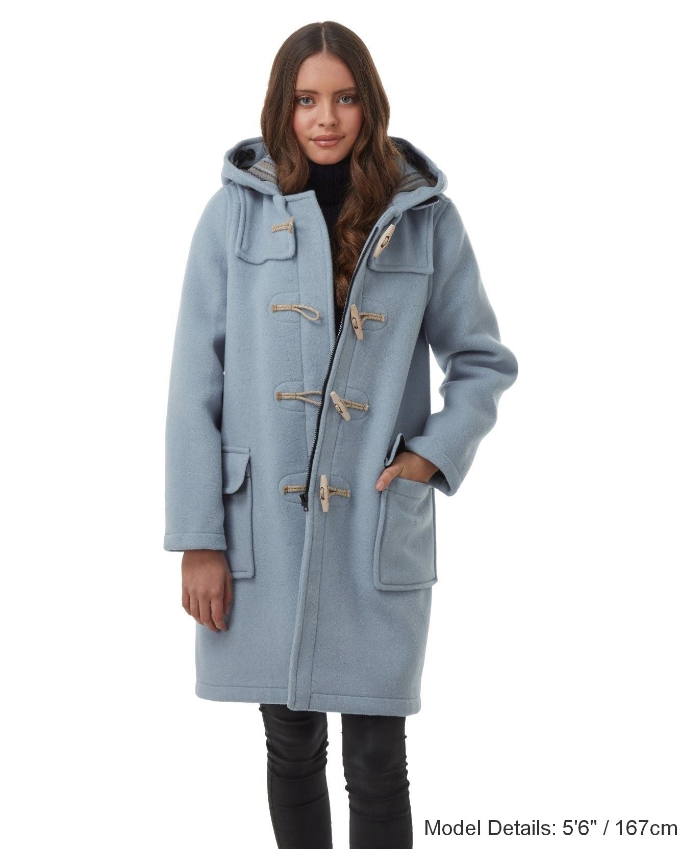 Ladies blue duffle coat best sale