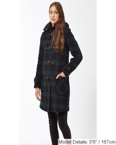 Women's London Classic Fit Duffle Coat - Blackwatch