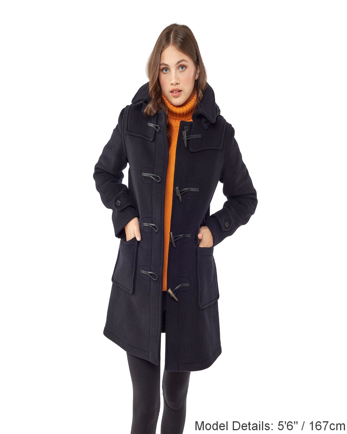 Women's London Classic Fit Duffle Coat - Navy